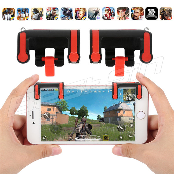 New Phone Gamepad Trigger Phone Gaming handle MX Mobile Game Fire Button Aim Key L1R1 Shooter Controller PUBG FUT1