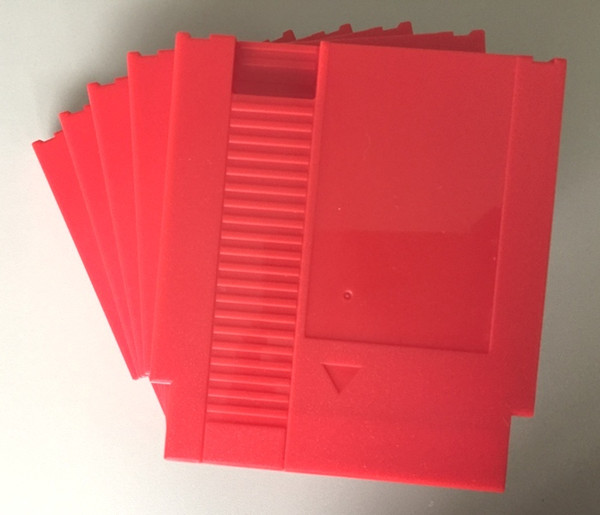 RED color 72 Pins Game Cartridge Replacement Plastic Shell For NES Console