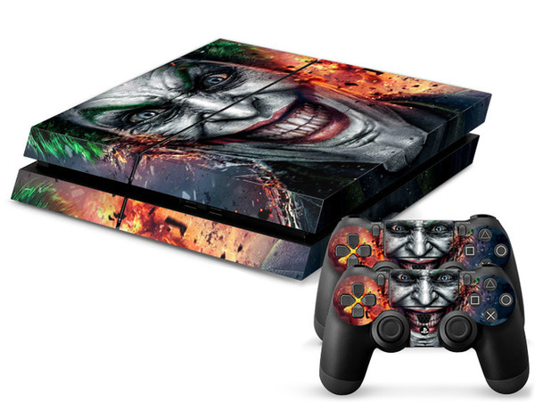 High-quality Custom Terrible Joker PS4 Sticker 1 Console Skin and 2 Controllers skin For PS4