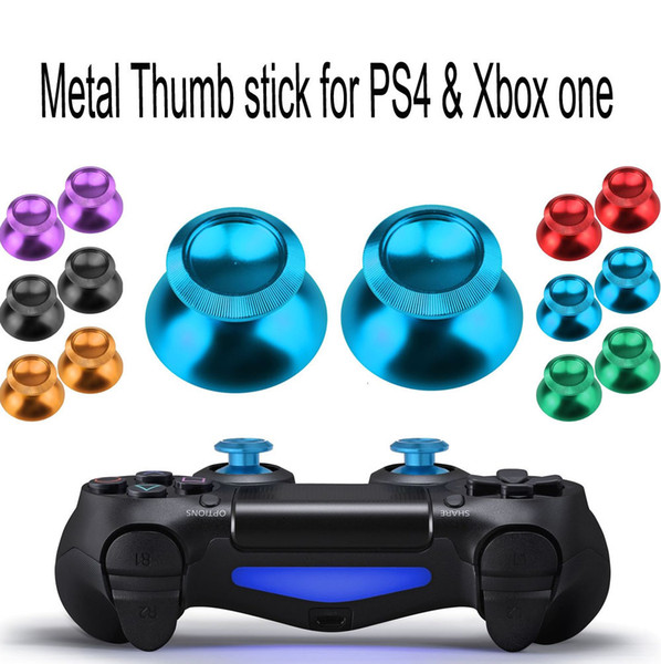 Aluminum Metal Joystick Cap Thumbstick Cover Joystick Caps Button for PS4 XBOX ONE Controller Replacement Parts High Quality FAST SHIP