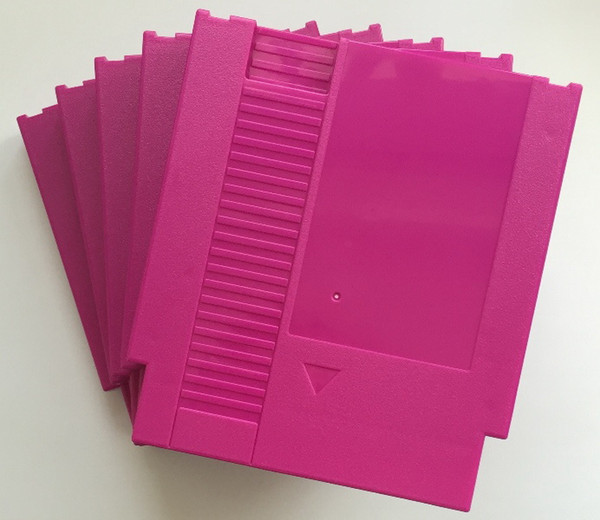 Purple color 72 Pins Game Cartridge Replacement Plastic Shell For NES Console