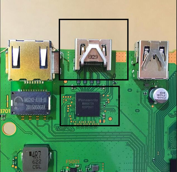 Newest Original HDMI Port Socket Interface Connector for Playstation 4 Slim PS4 Slim Repair Parts Motherboard Port Jack Connect