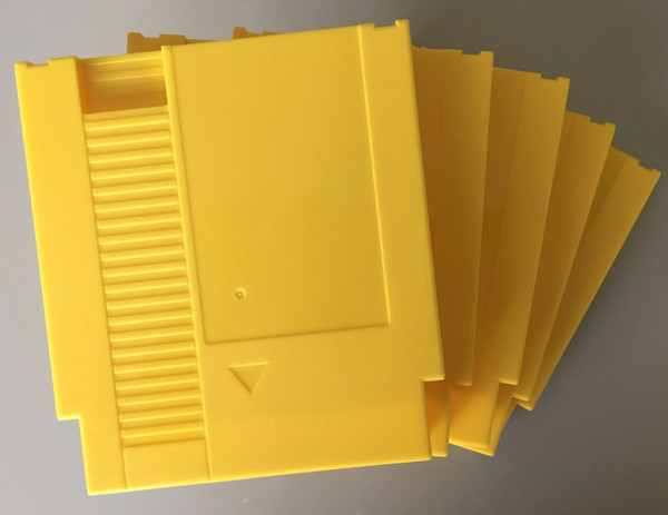 Yellow color 72 Pins Game Cartridge Replacement Plastic Shell For NES Console