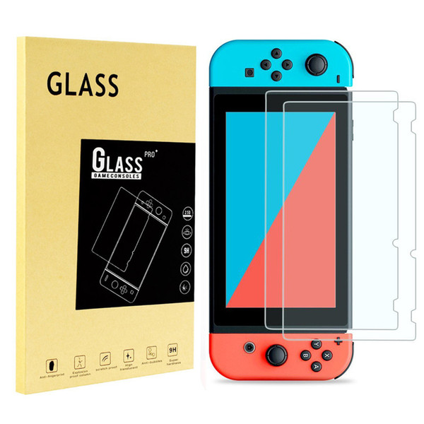 For Nintendo Switch tempered Glass film NS HD NX glass film game protective film 2.5D 9H Hard 0.26mm Clear Protective Guard