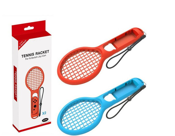 For N-swtich pairs of tennis racket in packing box Joy-Con Controller Grips for super mari-o game for NS Switch