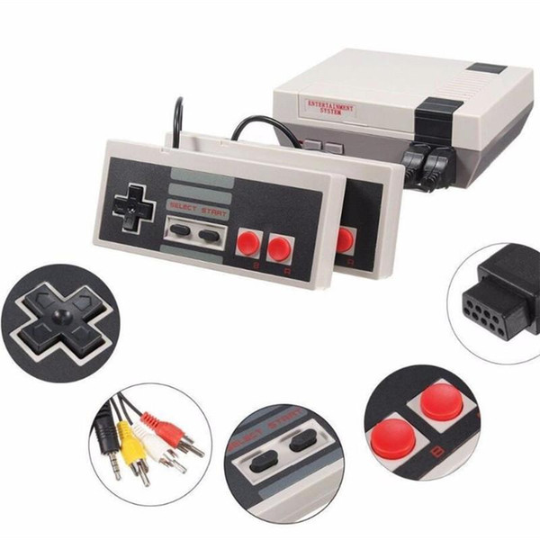 2019 Mini Game Consoles 620 500 Portable Games Player Entertainment System For NES Classic Nostalgic Host Cradle Av Output Retro Q668