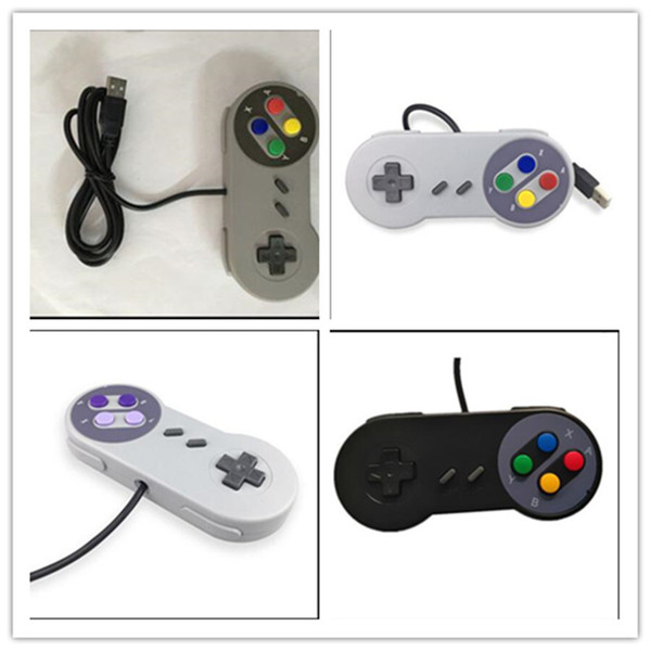 10 Keys Game Gaming 16 Bit Controller Gamepad Pad Joystick for SFC Super Nintendo SNES System Console Control Pad Game Controllers DHL Free