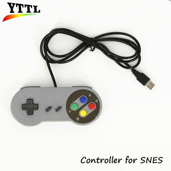 Wholesale-New Retro Classic USB Controller PC Controllers Joypad Joystick Replacement for SNES Windows MAC Wholesale