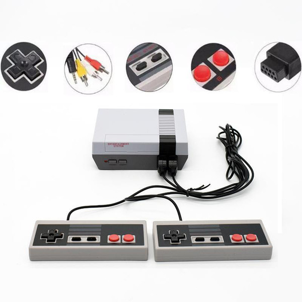 2019 Mini Game Consoles 620 500 Portable Games Player Entertainment System For NES Classic Nostalgic Host Cradle Av Output Retro Q889