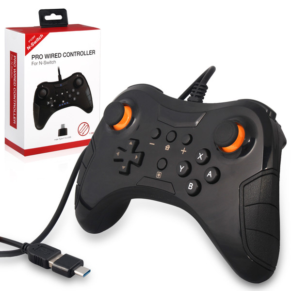 New Pro Switch Controller Wired Gaming Gamepad for Switch, Steam, PC(Windows XP/7/8/10), PS3 & Android