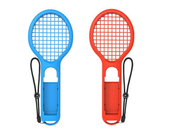 buy 10 pieces at low price 2PCS tennis racket for N-Switch Joy-Con Controller Grips for super mari-o game for NS Switch