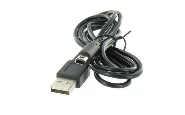 DHL Free Shipping 1.2 meters long Black For Nintendo 3DS DSi NDSI XL LL Data Sync Charge Charing USB Cable Lead Charger 300pcs/lot