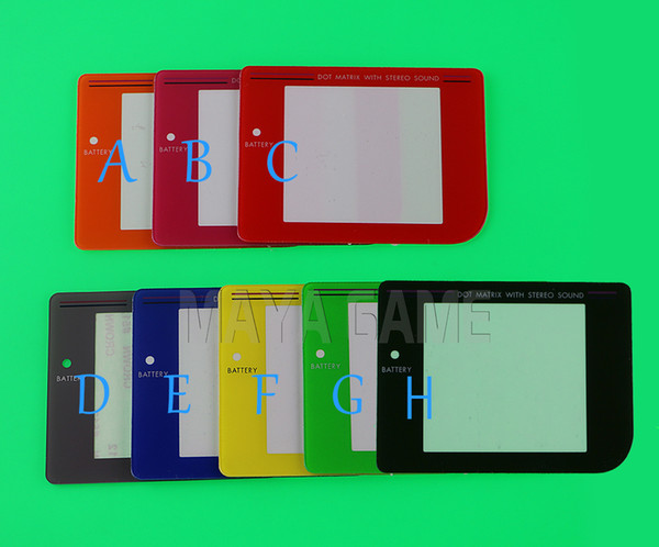 Multi-color New Protective Screen Lens for GameBoy GB game console screen Plastic Protective panel