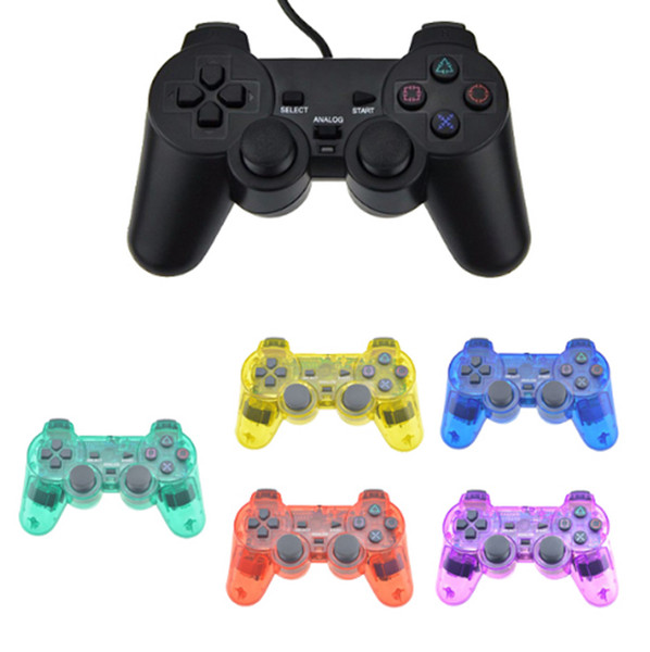 Twin Shock Game Controller Double Vibration Wired Joypad Gamepad Pad for Sony PS2 Playstation 2