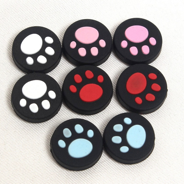 4 color Cat Claw Rubber Silicone Joystick Cap Thumb Stick Grip Grips Caps For PSVITA PSV1000 2000 200PCS/LOT