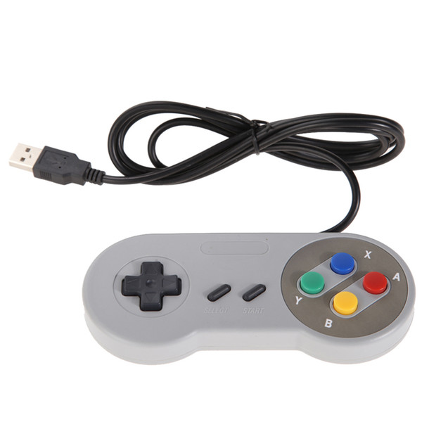 Retro Gaming For SNES USB Wired Classic GamePad Joystick Controller For Windows PC Six Digital Buttons 50pcs/lot DHL