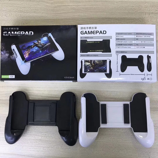 Mobile Phone Gamepad Stand Adjustable 4.5-6.5 Inches Game Control Joystick Phone Holder Clip Mount Universal For Android iPhone Smartphone