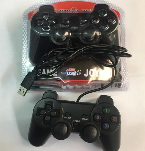 USB Game Controllers Gamepad Joystick PS2 Wired Handle Game Control Single Vibration 208 PC Game Handle Games Controllers #SB03