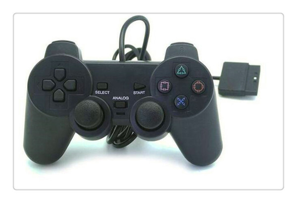 Hot For PS2 Controller Wired Dual Vibration Joystick For PS2 Playstation 2 Controller Free shipping