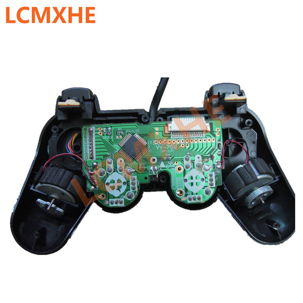 For PS2 Controller Wired Double vibration Shock Gamepad Game Joystick Joypad for Playstation 2 Video Games console plug port Black