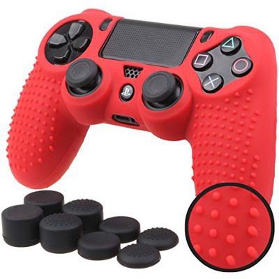 200PCS Studded Anti-slip Silicone Rubber Cover Skin Case for Sony PlayStation 4 PS4 DS4 Pro Slim Controller with Caps