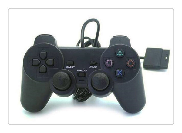 Free Shipping For PS2 Controller Wired Dual Vibration Joystick For PS2 Playstation 2 Controller