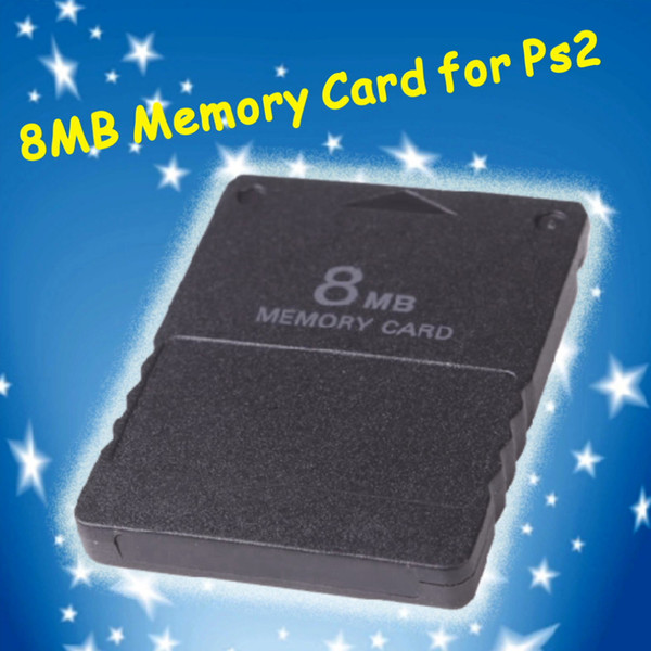 Compact Design Black 8MB Memory Card Memory Expansion Card Suitable for Playstation 2 PS2 Black 8MB Memory Card