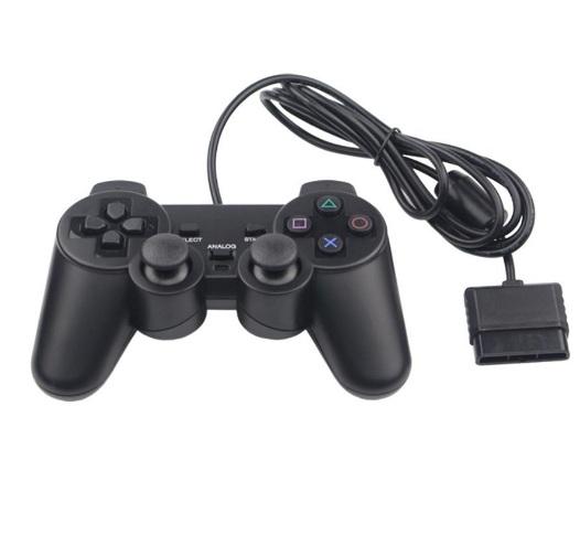 High Quality For PS2 Controller Wired Dual Vibration Joystick For PS2 Playstation 2 Controller DHL free shipping