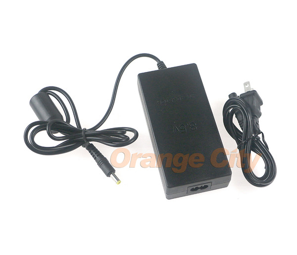 US Plug AC Adapter Charger Cord Cable Supply Power For PS2 Console Slim Black