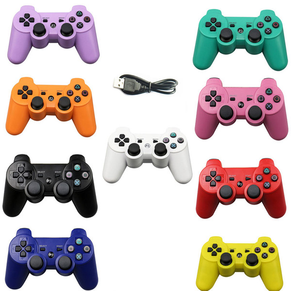 New Wireless Bluetooth Game Controller for PS3 2.4GHz sony playstation 3 Controle Joystick Gamepad Remote with charger shock high quality