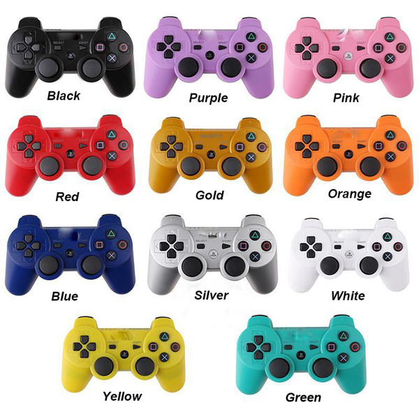 PS3 Wireless controllers 2.4GHz Bluetooth Game Controllers Double Shock for For playstation 3 PS3 Joysticks gamepad with Packaging Boxes