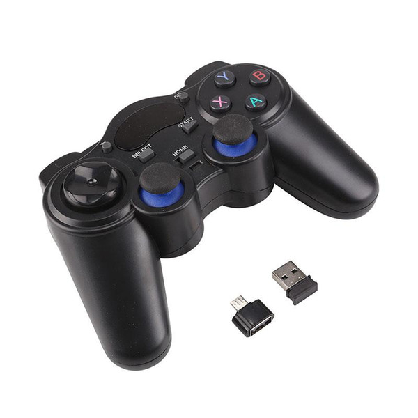 New Wireless Gaming Joypad Controller 2.4GHz Gamepad With Micro USB OTG Converter Adapter For Android Tablets PC TV Box