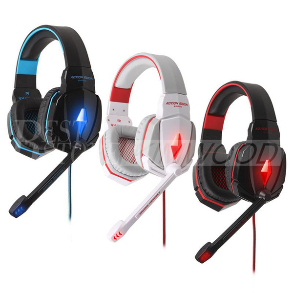 EACH G4000 Pro Headphones Stereo Gaming Headset Anti-Noise Headphones with Mic Headband Volume Control for PC Games 002994