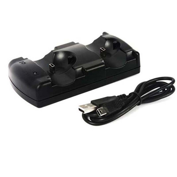 USB Powered Dual Charging Dock Charger for Sony for PlayStation 3 for PS3 Move Navigation and Controller New Arrival