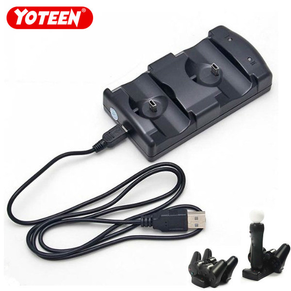 Yoteen Charging Dock for PS3 Dual USB Charger for PS3 Move Controller