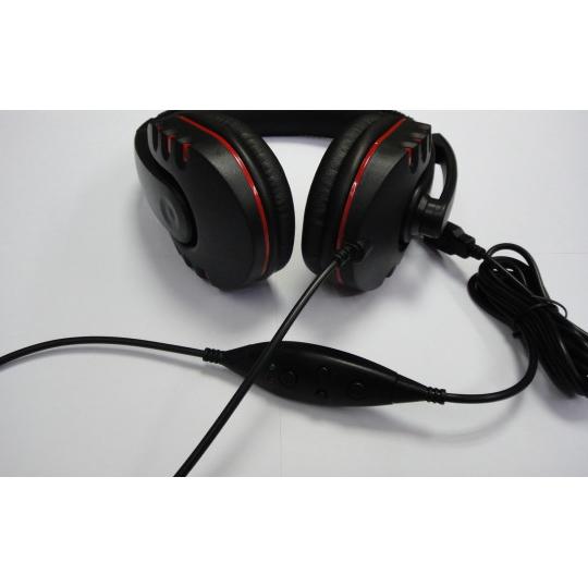 Luxury 180 Degree Rotation Big Face Wired Stereo Gaming Headset with Microphone for PS3 PS4 PC