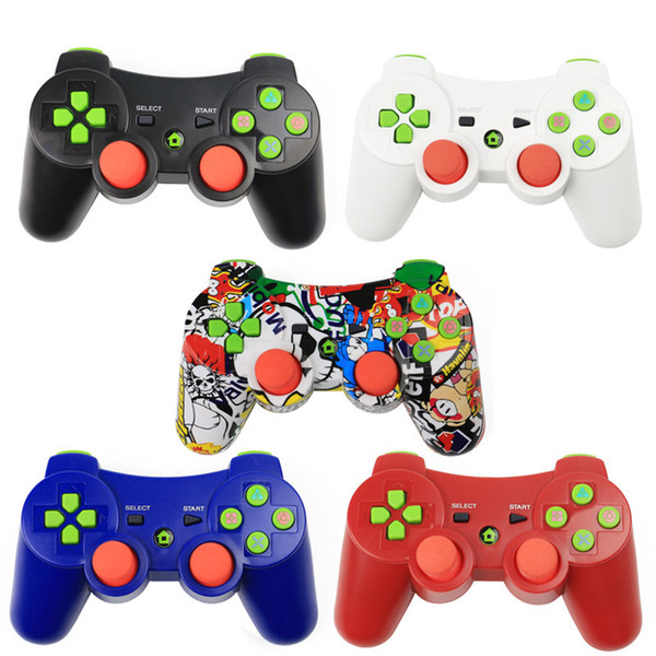 2018 Bluetooth Wireless Controller for PS3 PlayStation3 game controller gamepad joystick 5 colors Game Accessories DHL