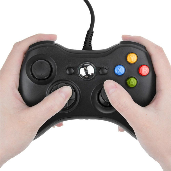 New USB Wired Joypad Gamepad Black Controller For Xbox 360 Joystick For Official Microsoft PC for Windows 7 / 8 / 10