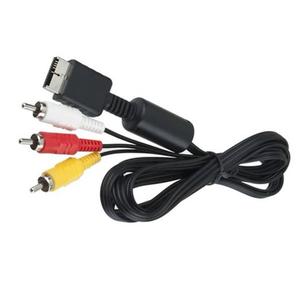 Game console 6 Feet Audio Video AV Cable cord to RCA for Sony PlayStation 2 PS2 PlayStation 3 PS3 Free DHL Shipping