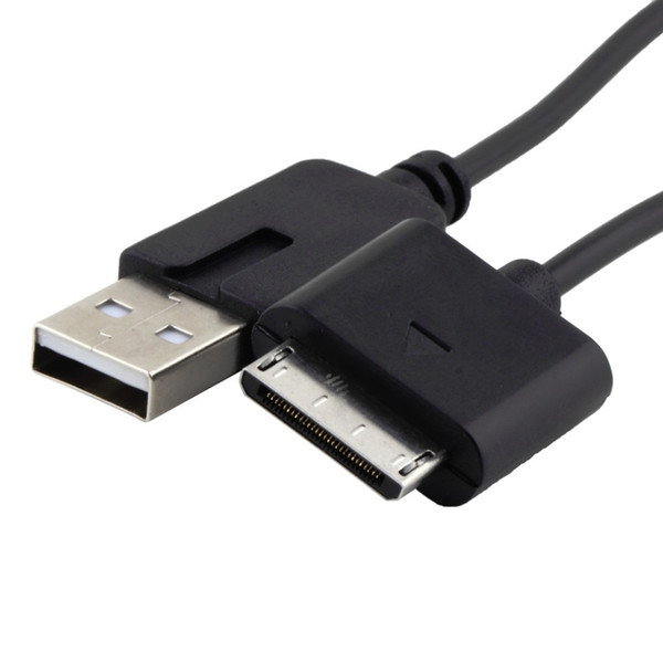 HOT 1M 3ft 2 IN 1 USB Data Charge Cable For PSP GO USB Charger Cable Data Transfer Charging Cord Line PSPGO Black Drop Shipping