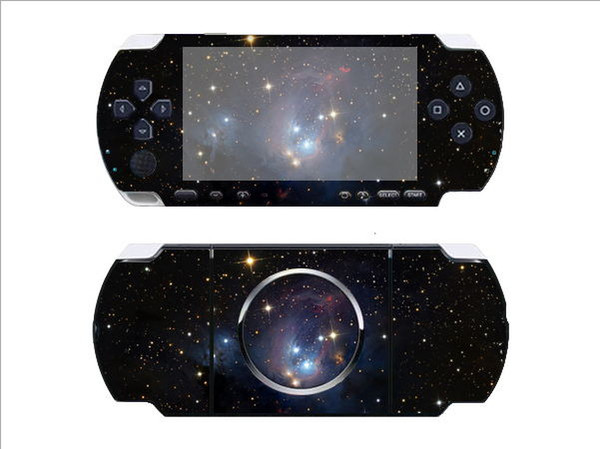 10pcs/Lot Galaxy Star Planet Moon Style Skin Sticker for Sony PSP3000 Gaming Skin Sticker Free shipping