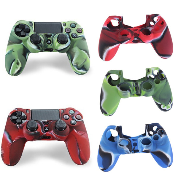 Cool Camouflage Soft Silicone Cover Case Protection Skin for PS4 Playstation 4 Controller