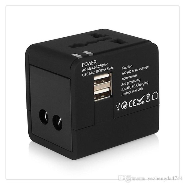 Hot Sale Universal Dual USB Charging Ports Wall Charger AC Power Plug Adapter Travel AC Adapter Converters EU UK US/AU