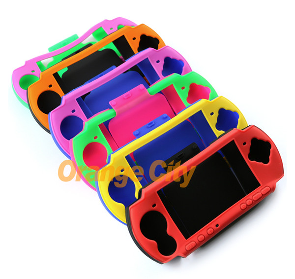 Secondary color silicone rubber case soft cover protective case for PSP2000 For PSP3000