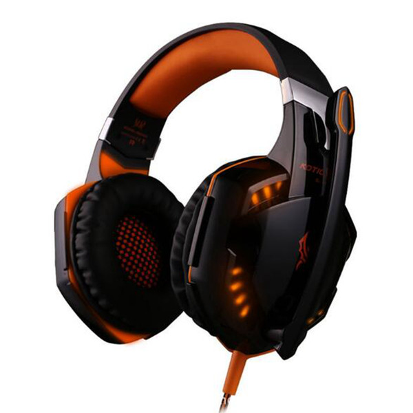 2019 new G2000 Gaming Headset Over-Ear Gaming Headphones Surround Stereo Noise Reduction with Mic LED Light for Game player