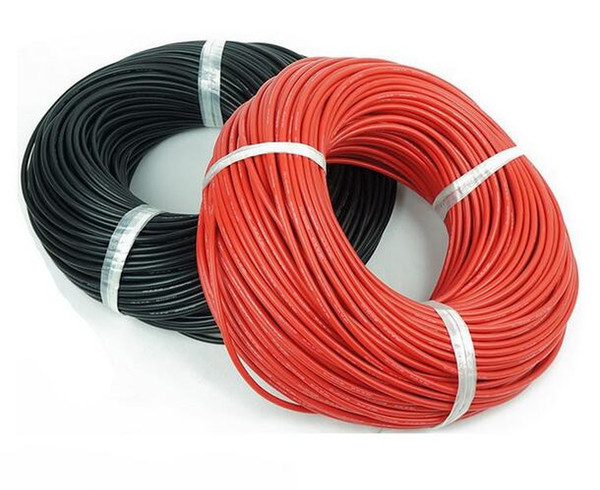 Free shipping Silicon Wire 12AWG 14AWG 16AWG 22AWG 24AWG Heatproof Soft Silicone Wire Cable for RC toys RC battery electrical equipment