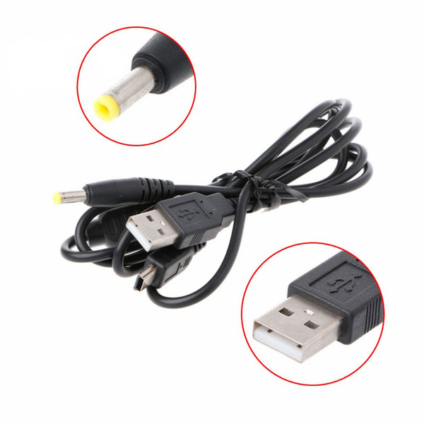 50 Pieces /LOT Newest Charger Power 2 in 1 USB Data Charge Cable Cord for Sony PSP 2000 3000 Game Console