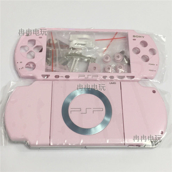 pink color shell For PSP 2000 PSP2000 Console Shell Housing Case Cover with buttons kit free shipping