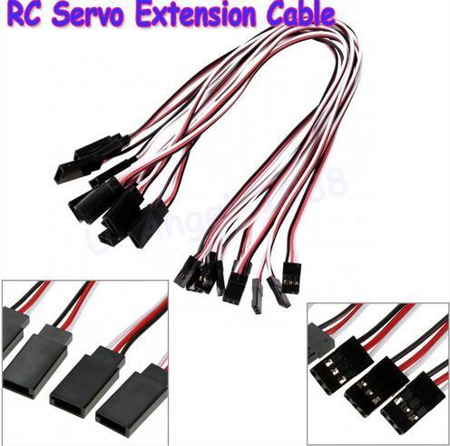 10pcs/lot 300mm RC Servo Extension Cord Cable Wire Lead for RC Car Helicopter