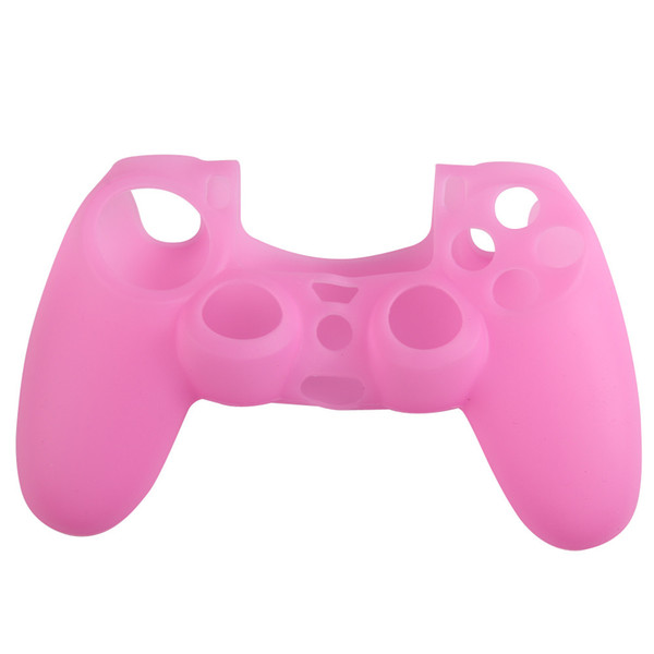 Game Controller Case Pink Color Silicone Rubber Soft Gamepads Case Skin Cover for PS4 Controller Grip Handle Game Accessories